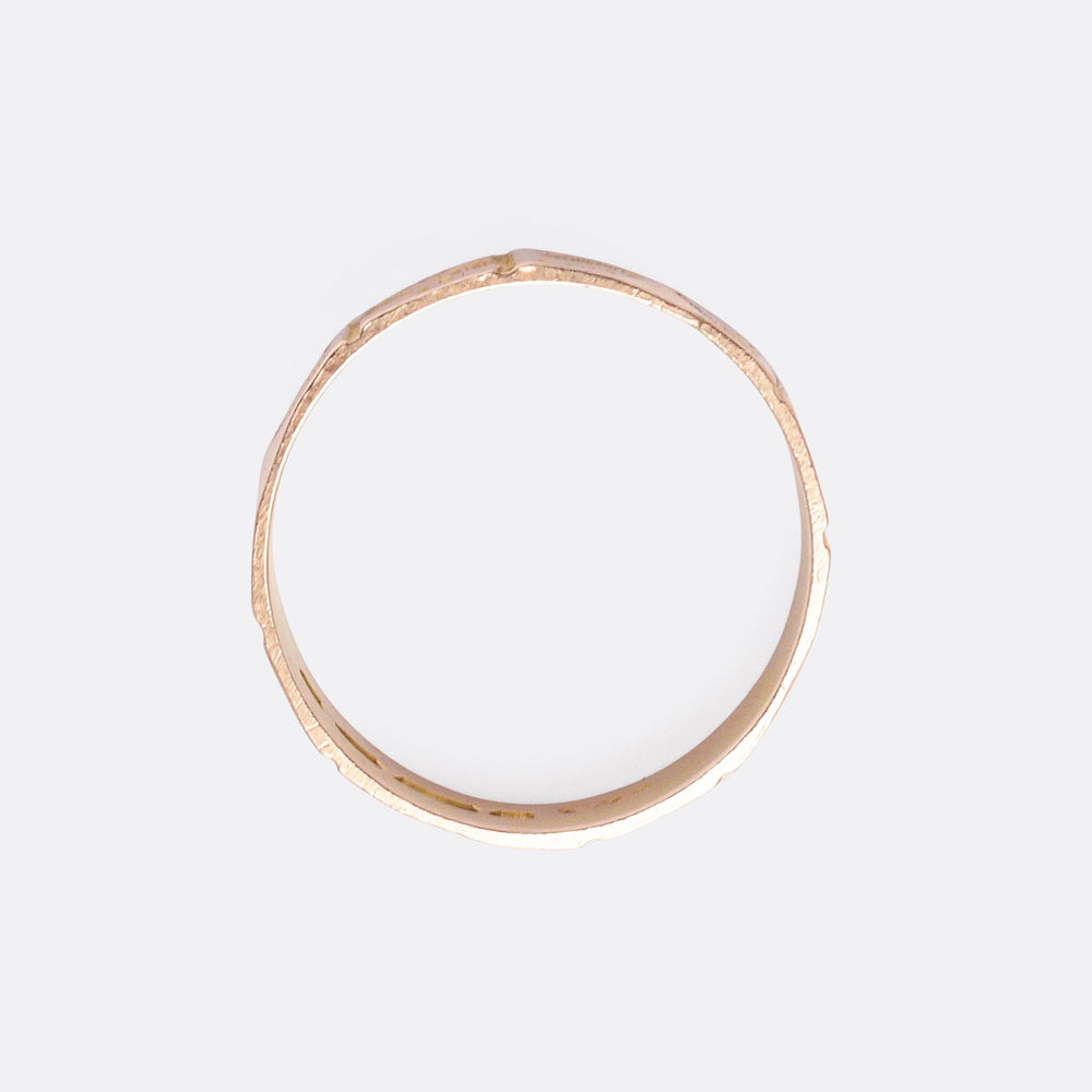 Victorian Chased Gold Cigar Band