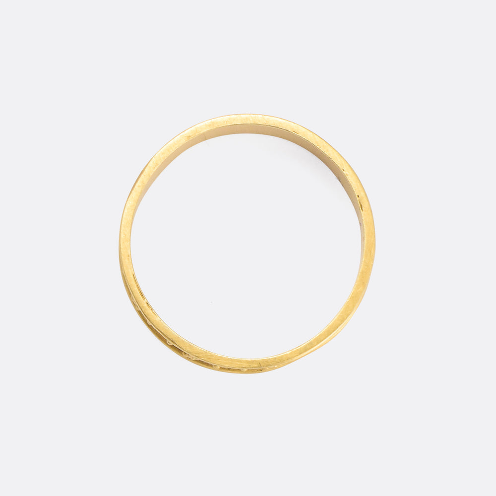Victorian Etruscan Revival Gold Band