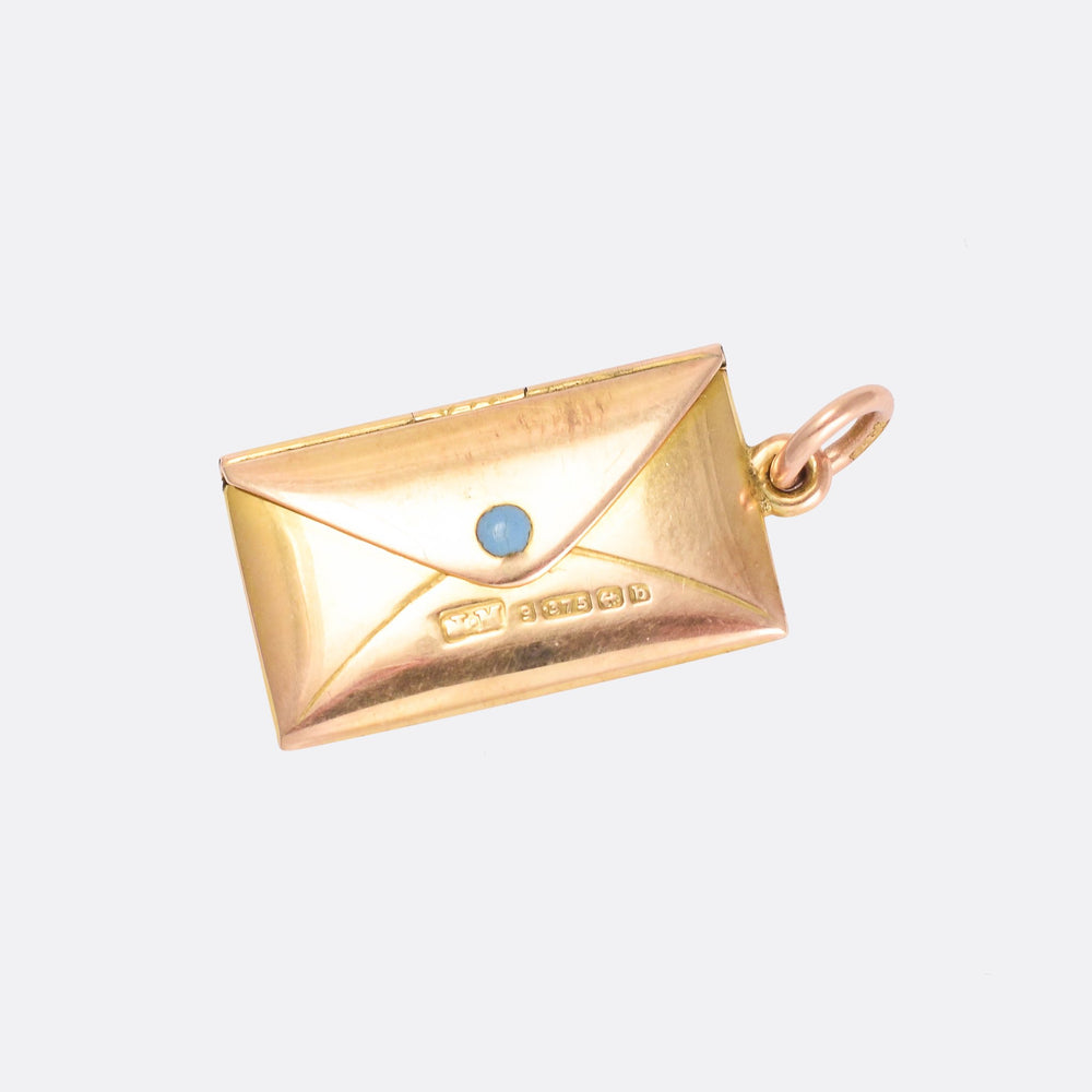 Victorian Gold Love Letter & Envelope Locket
