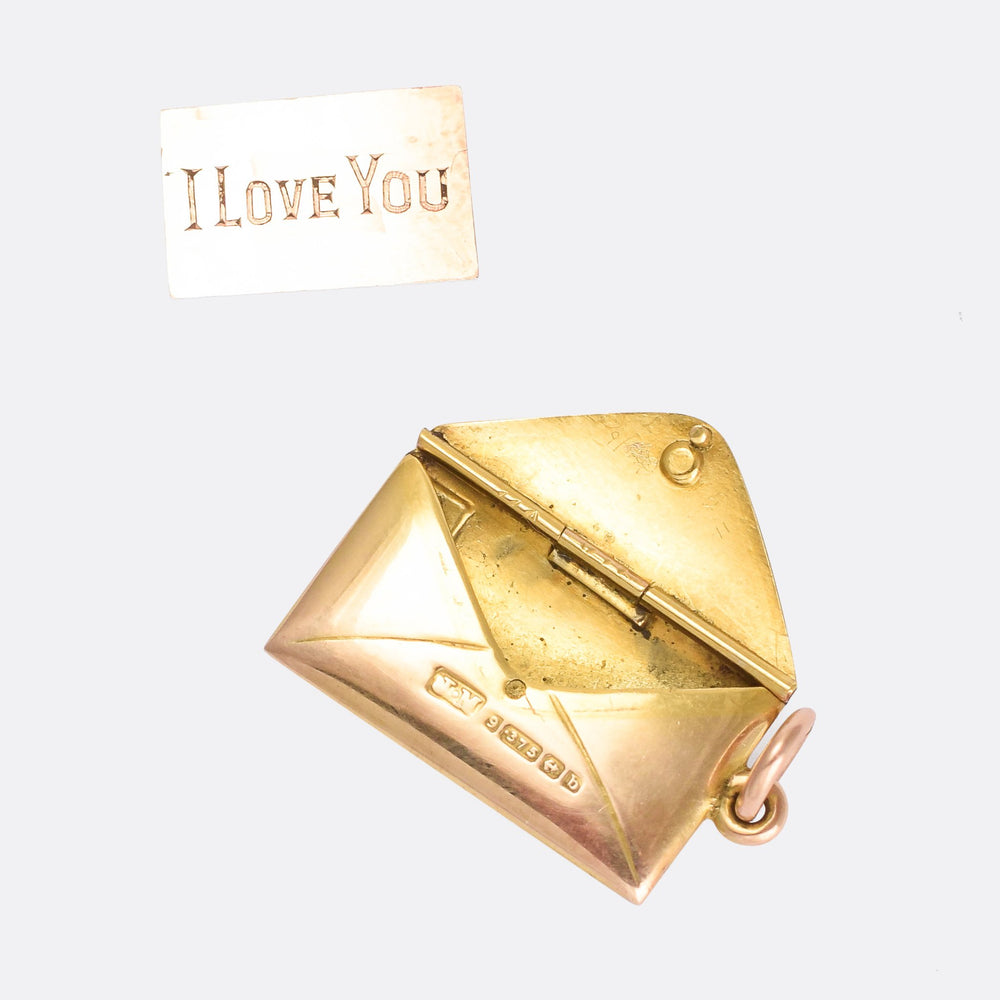 Victorian Gold Love Letter & Envelope Locket