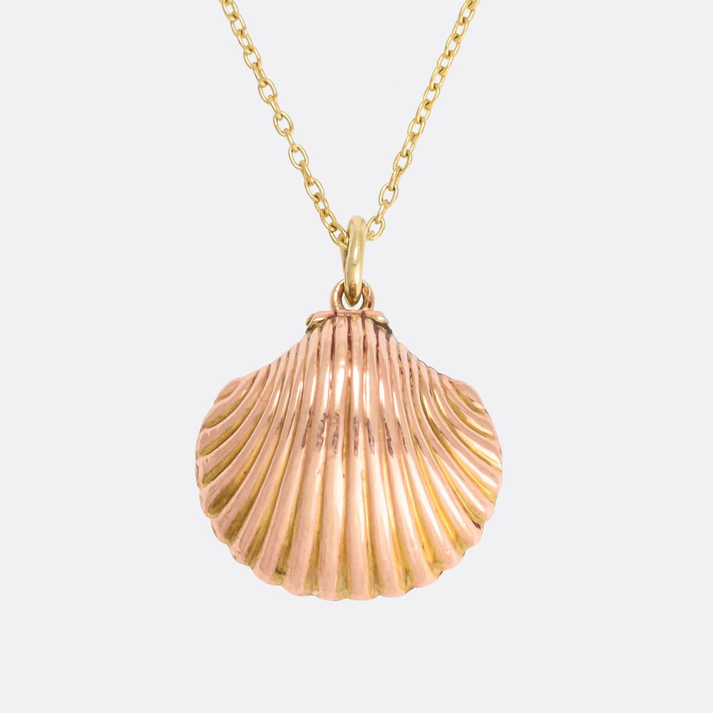 Victorian Gold Shell Locket