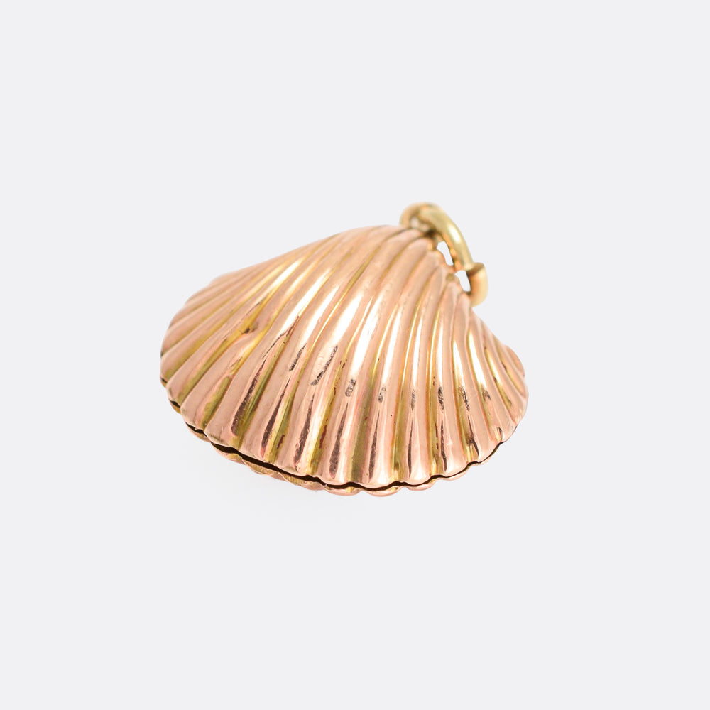 Victorian Gold Shell Locket