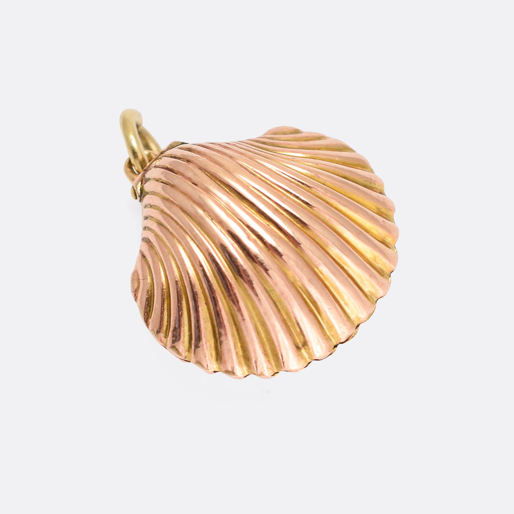 Victorian Gold Shell Locket