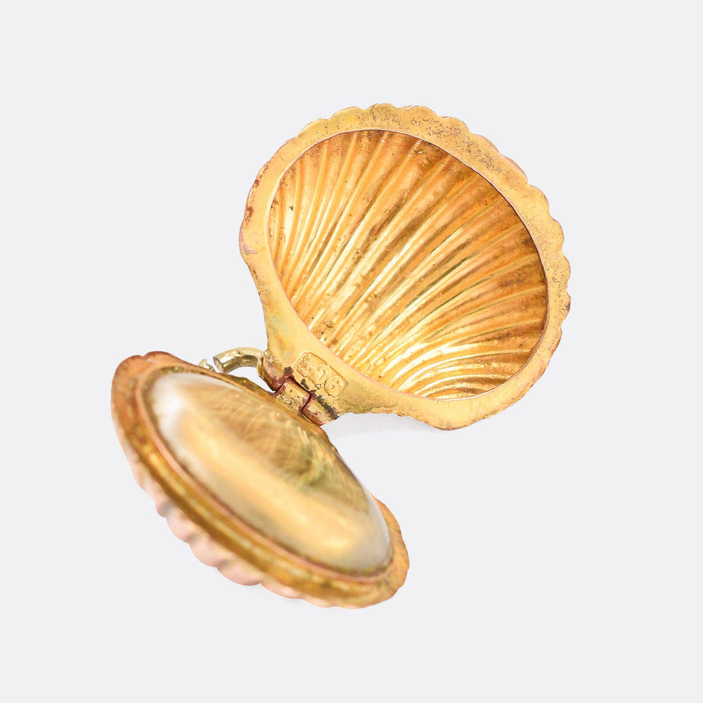 Victorian Gold Shell Locket