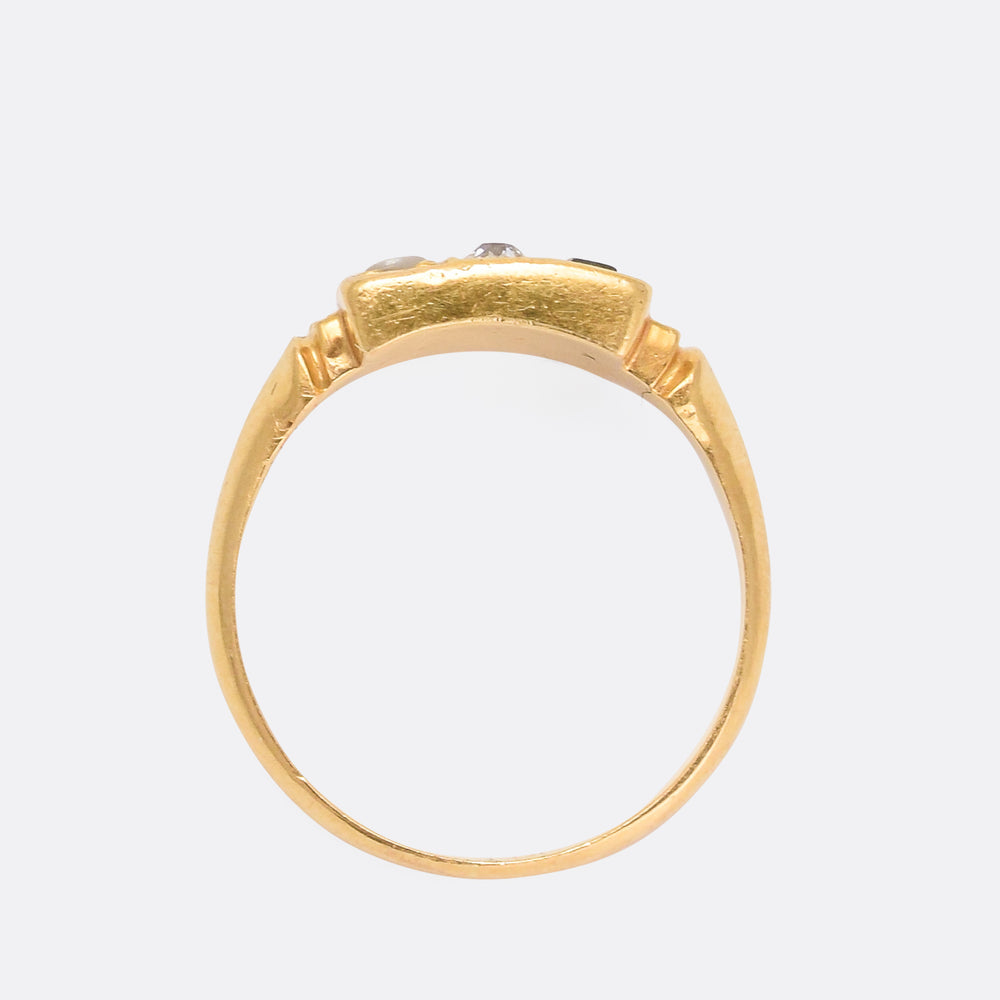 Victorian Multigem Navaratna Ring