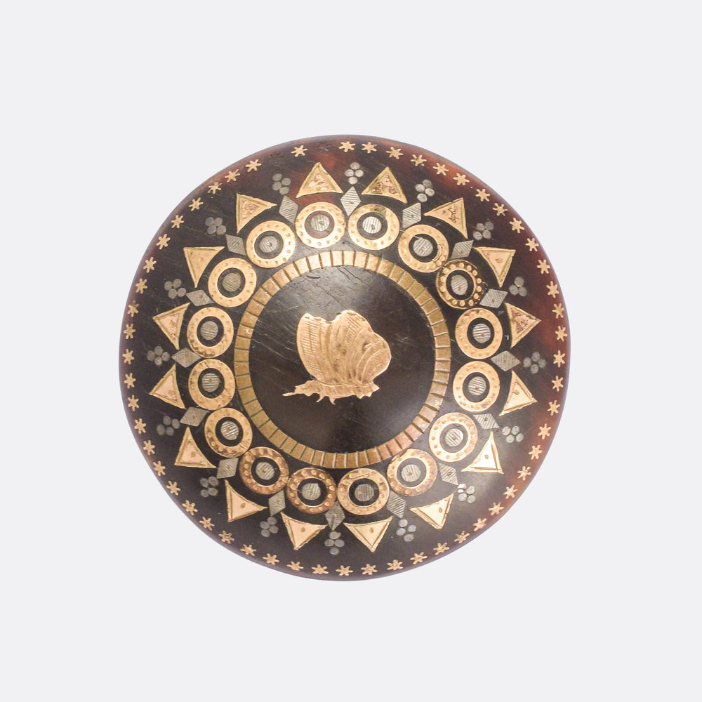 Victorian Pique Psyche Brooch