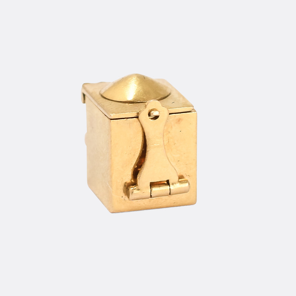 Vintage Enamel Jack-In-The-Box Charm