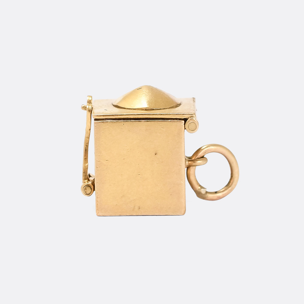 Vintage Enamel Jack-In-The-Box Charm