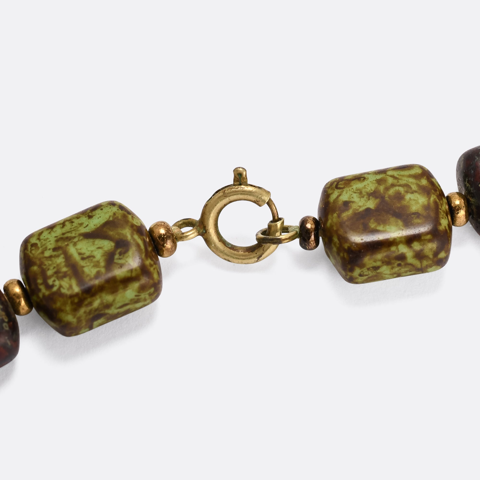 Antique glass bead necklaces on sale