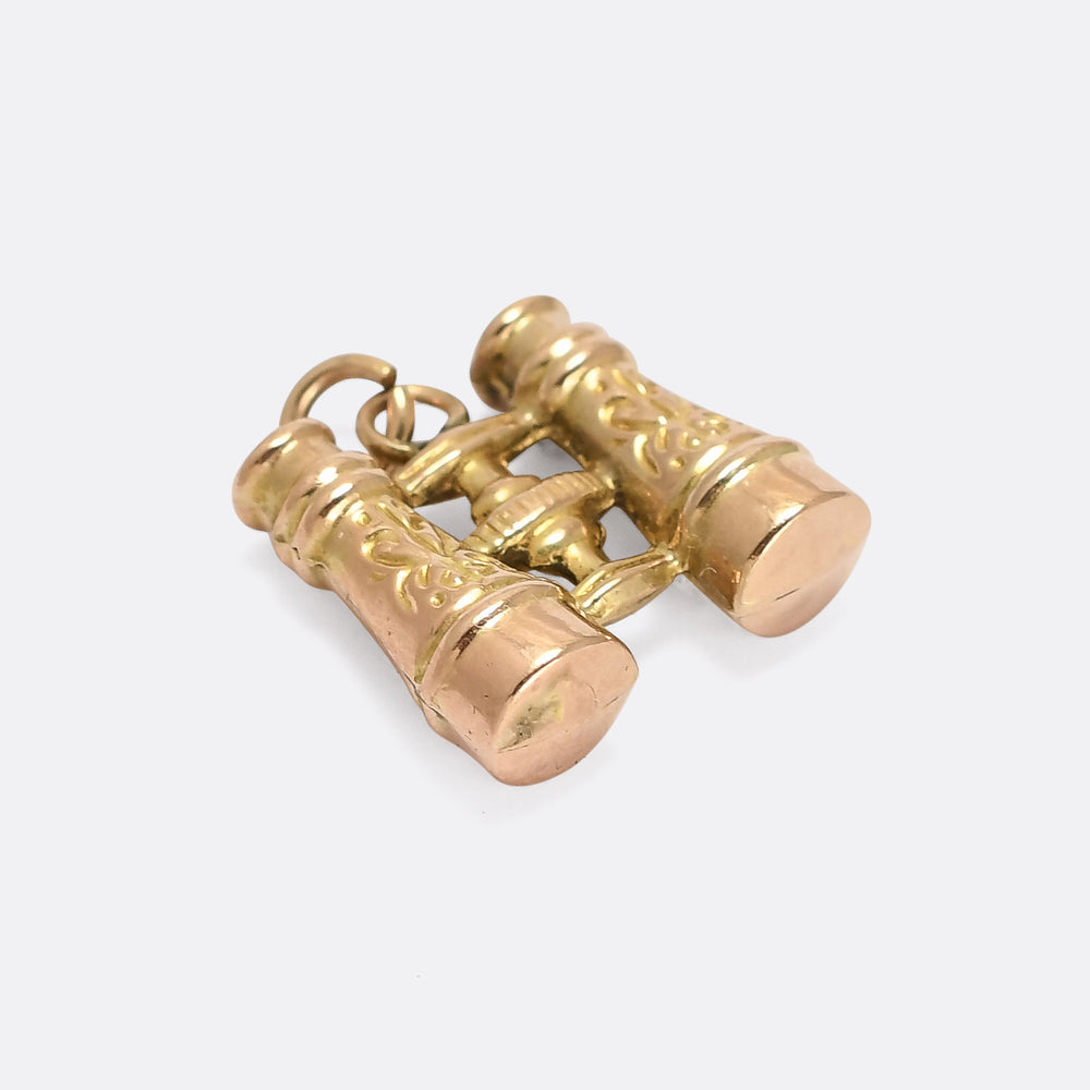 Vintage Gold Binoculars Charm