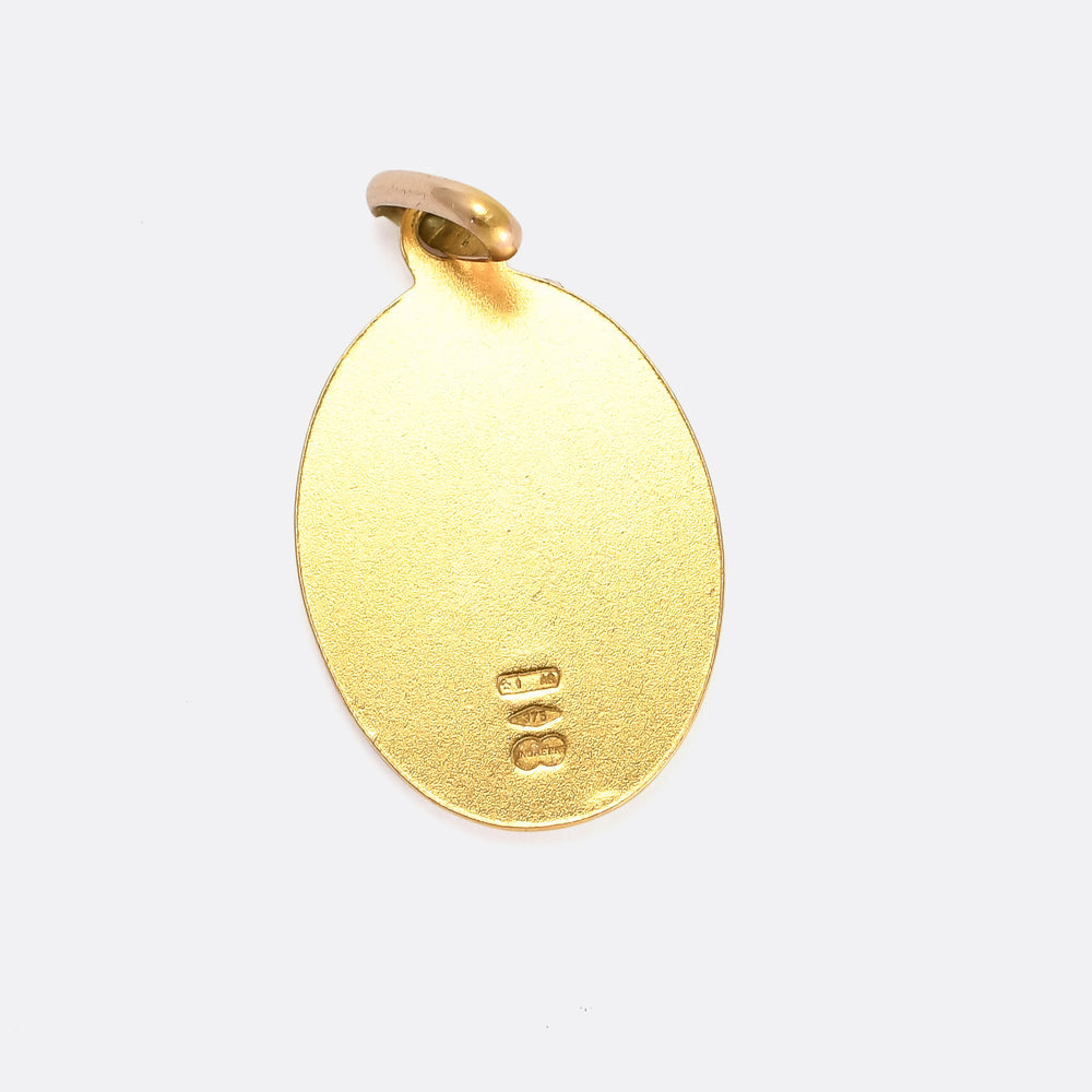 Vintage Gold Saint Christopher Medallion