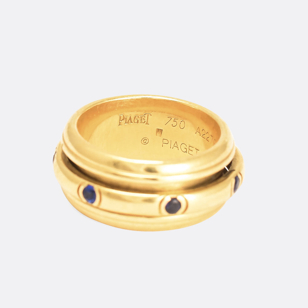 Vintage Sapphire Piaget Original Rotating Ring