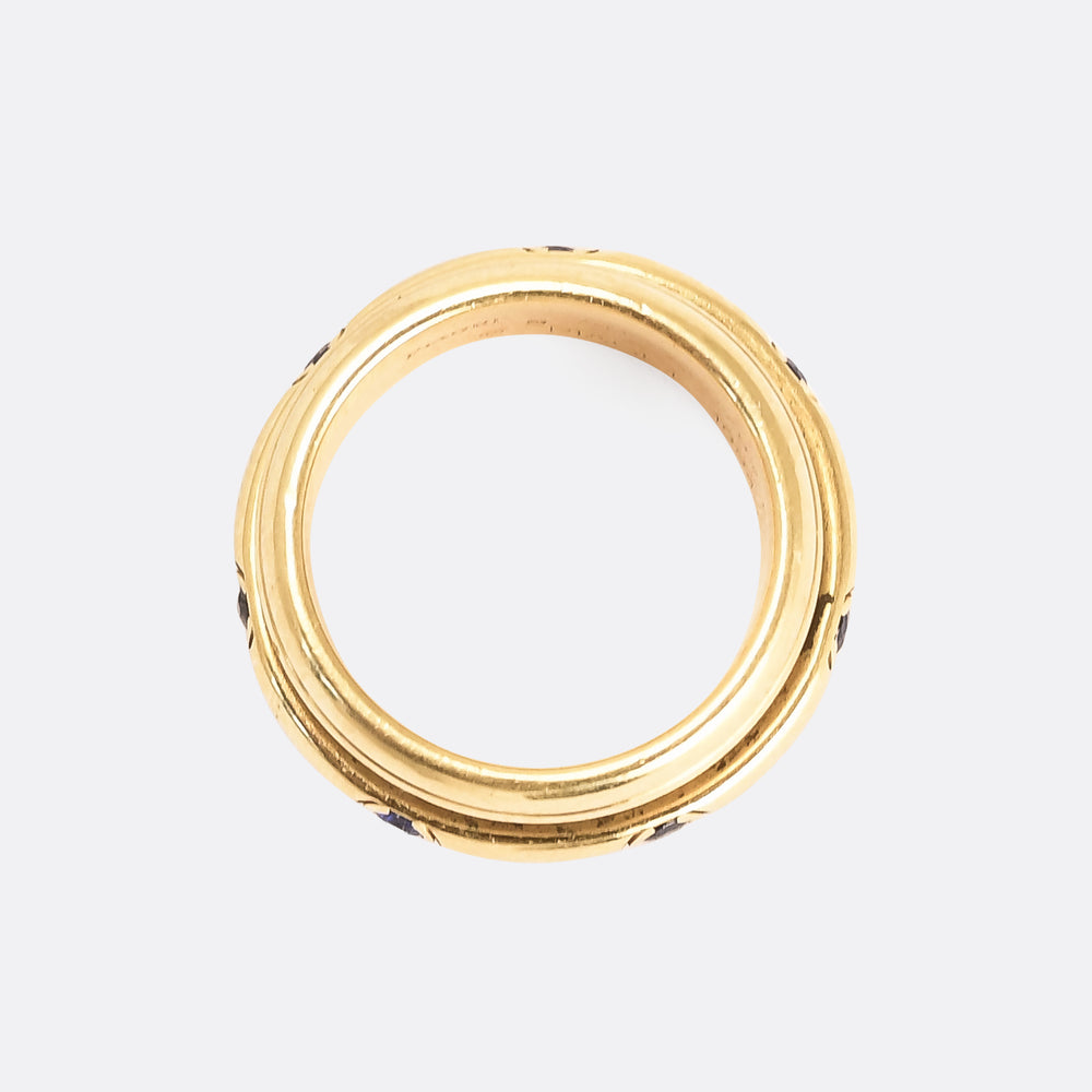 Vintage Sapphire Piaget Original Rotating Ring