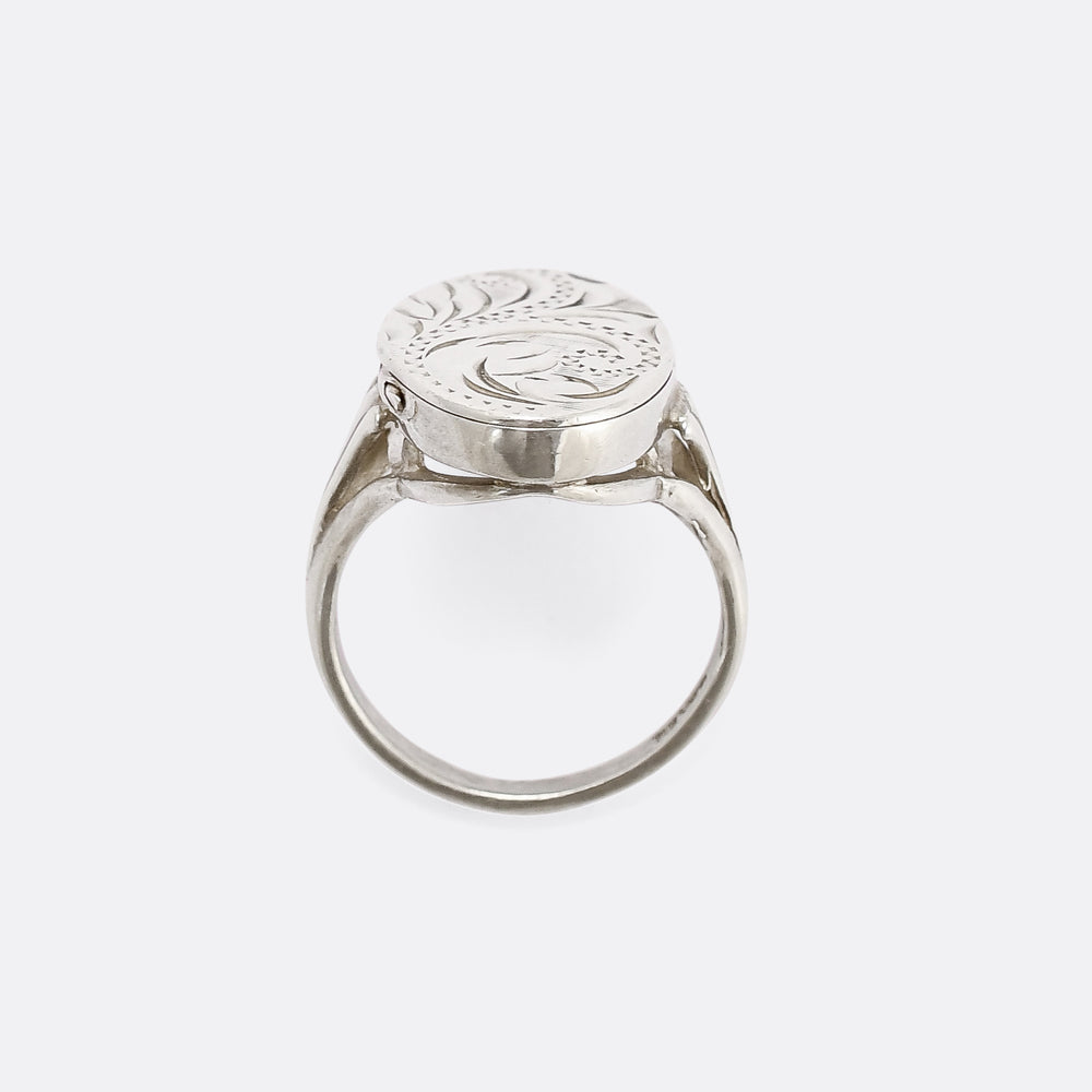 Vintage Silver Poison Ring