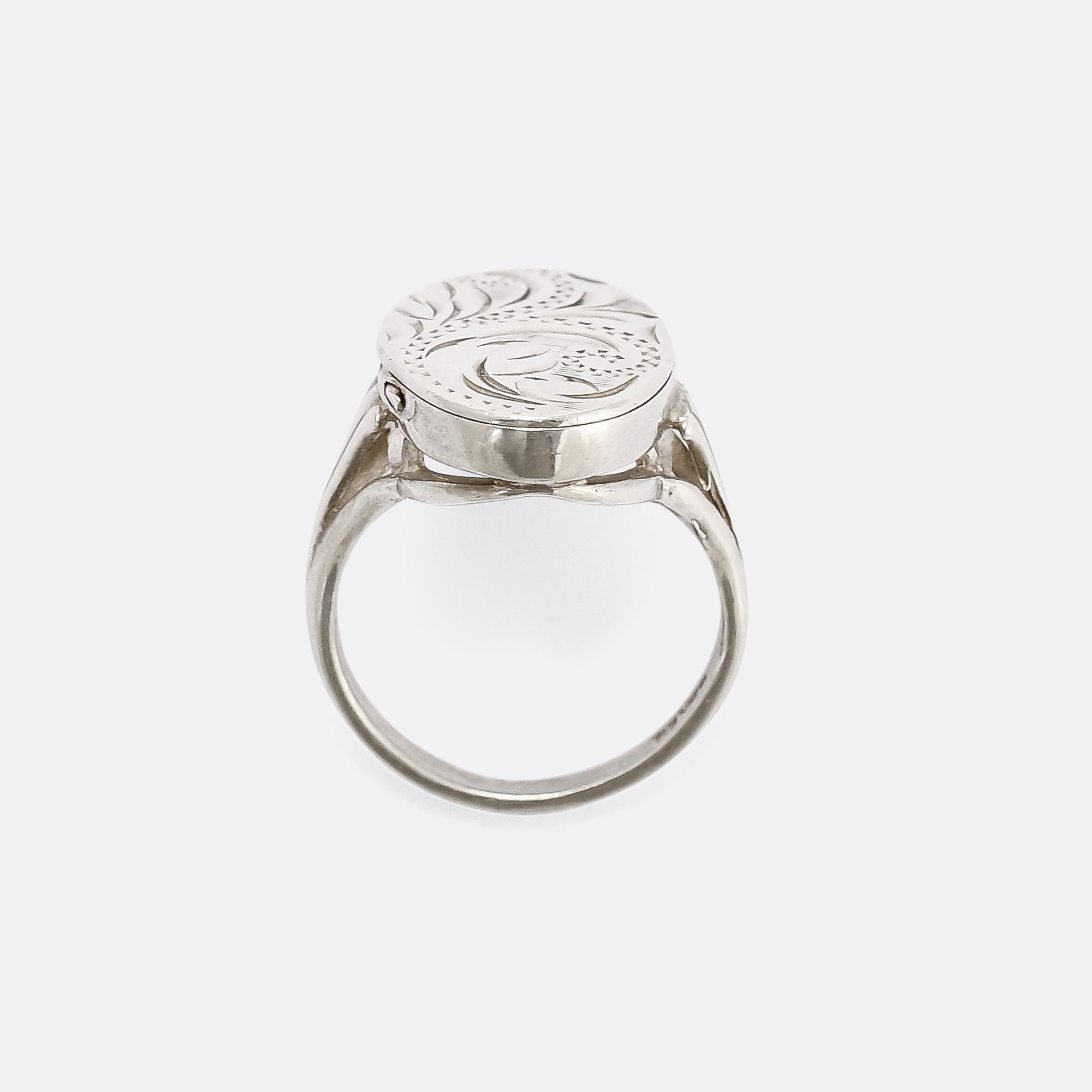 Vintage Silver Poison Ring Butter Lane Antiques