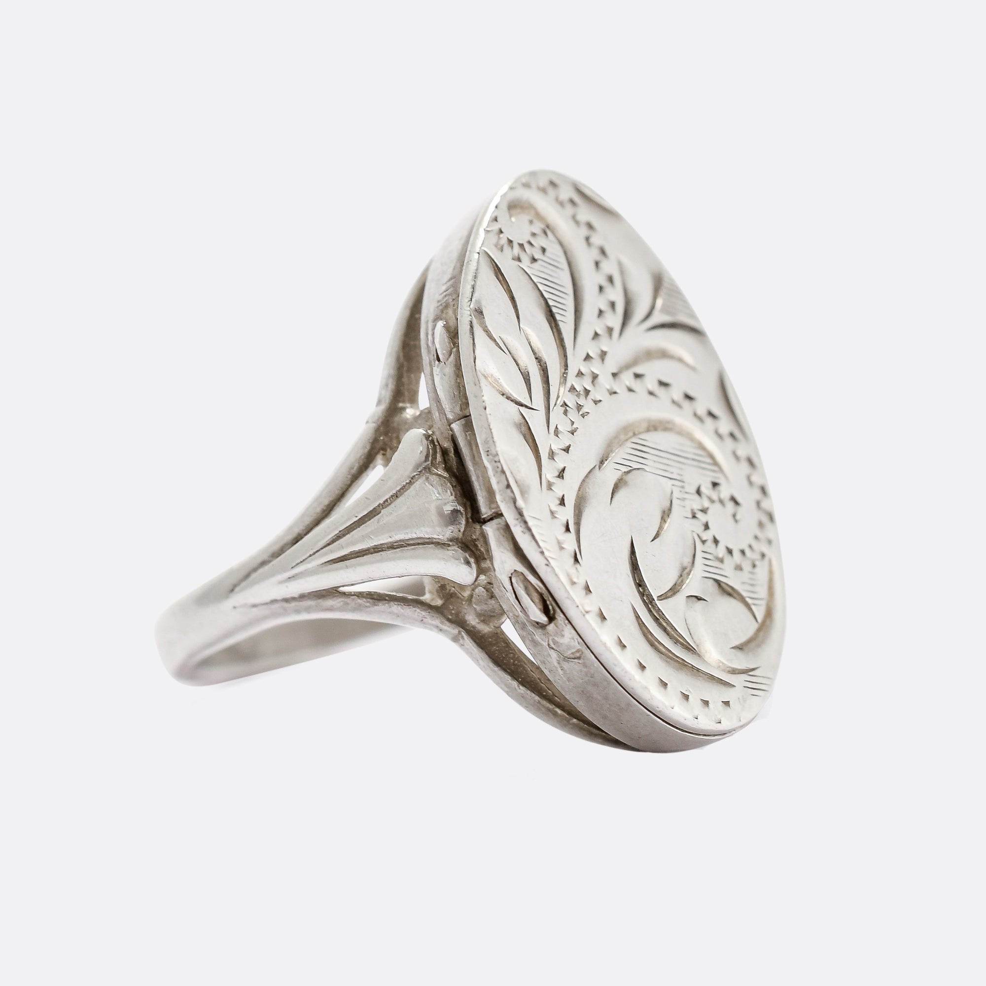Silver poison ring on sale