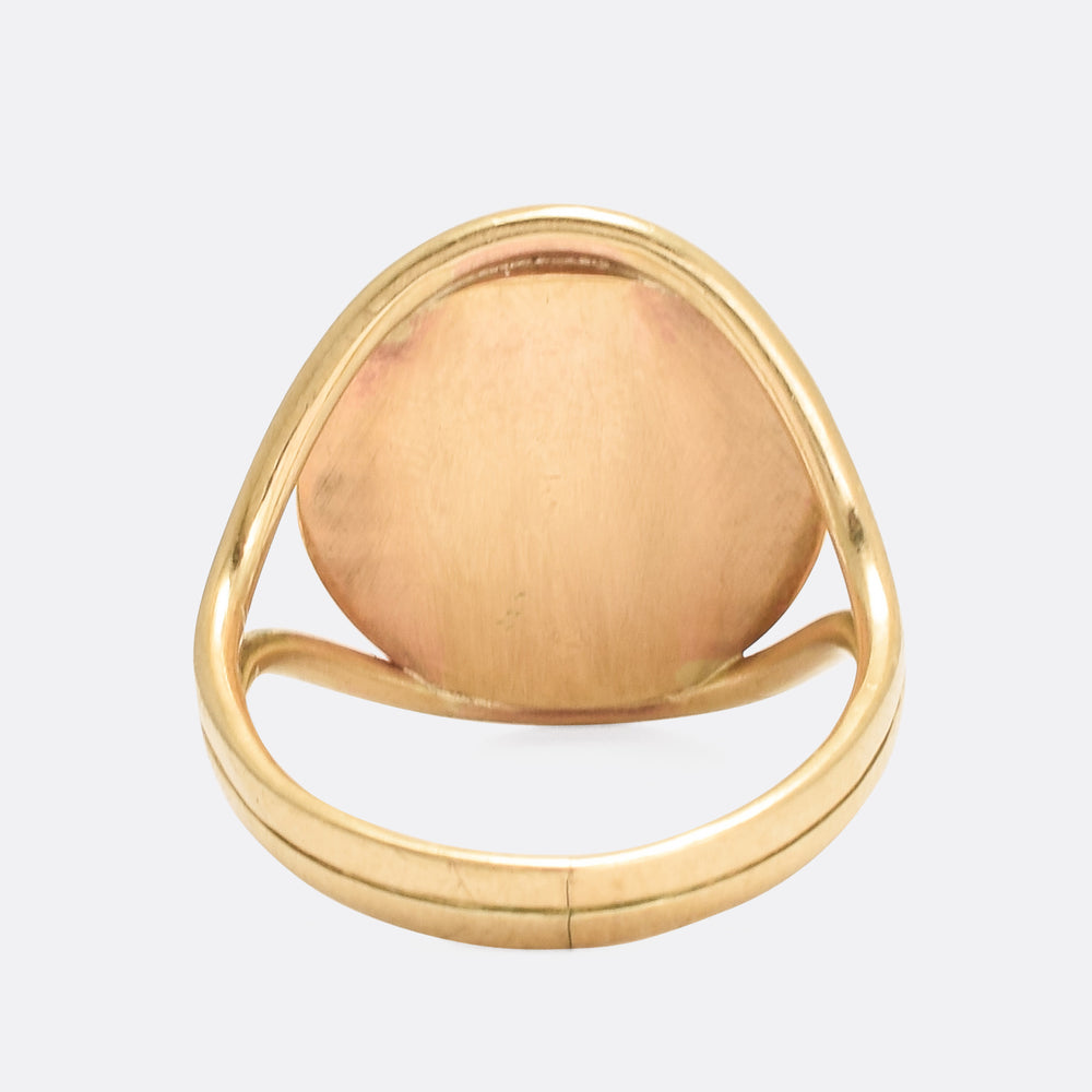 Vintage Amber Cabochon Ring