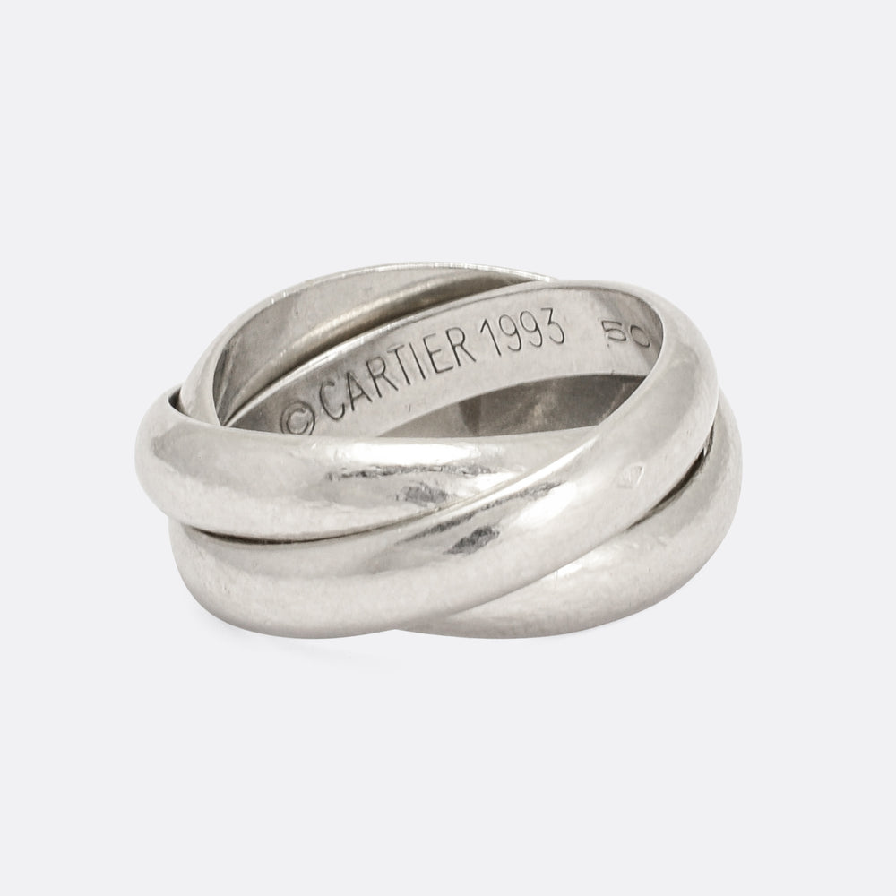 Vintage Cartier Russian Wedding Band in Platinum