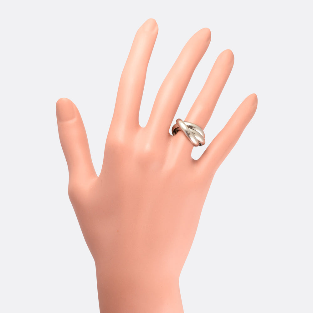 Vintage Cartier Russian Wedding Band in Platinum