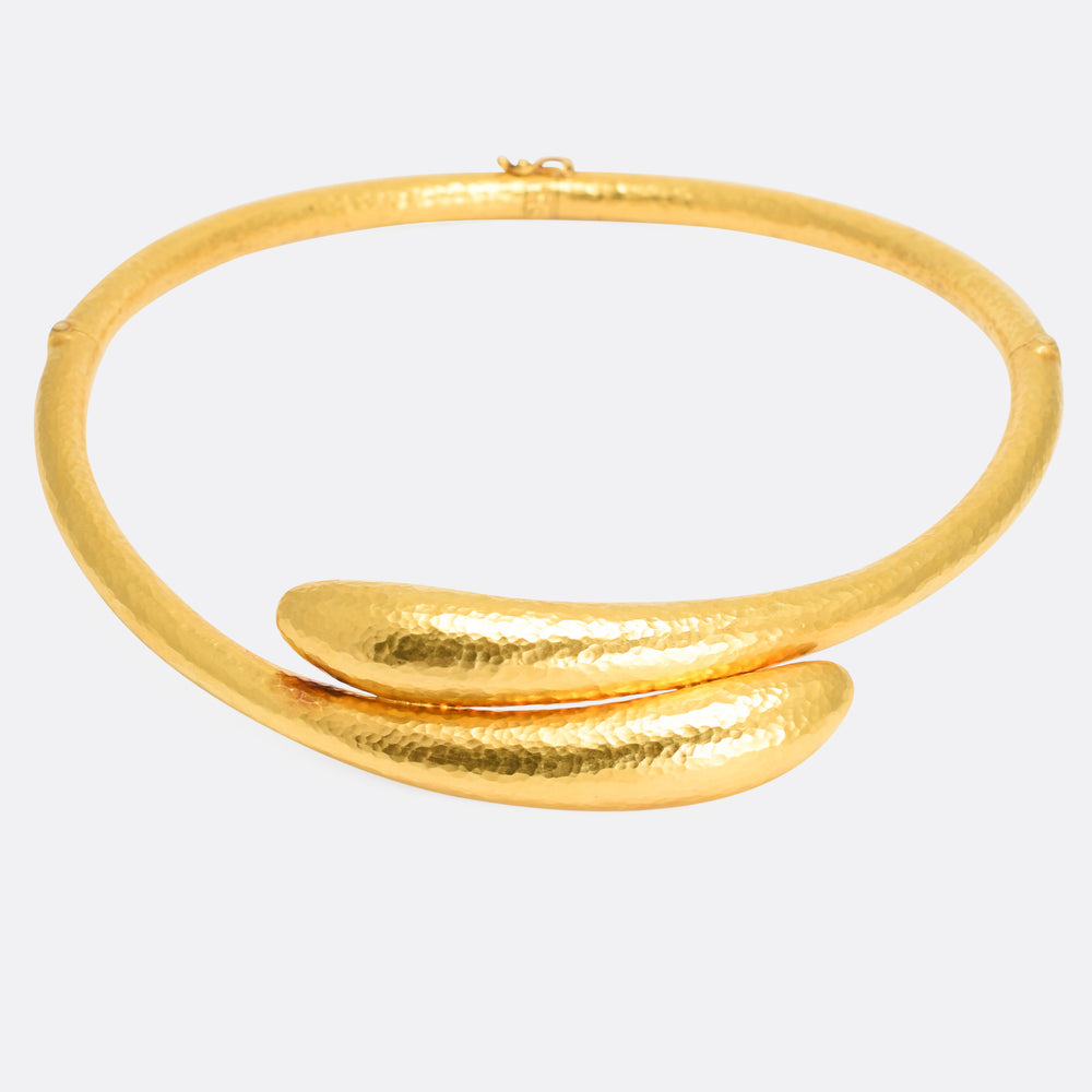 Vintage Ilias Lalaounis Gold Serpents Collar