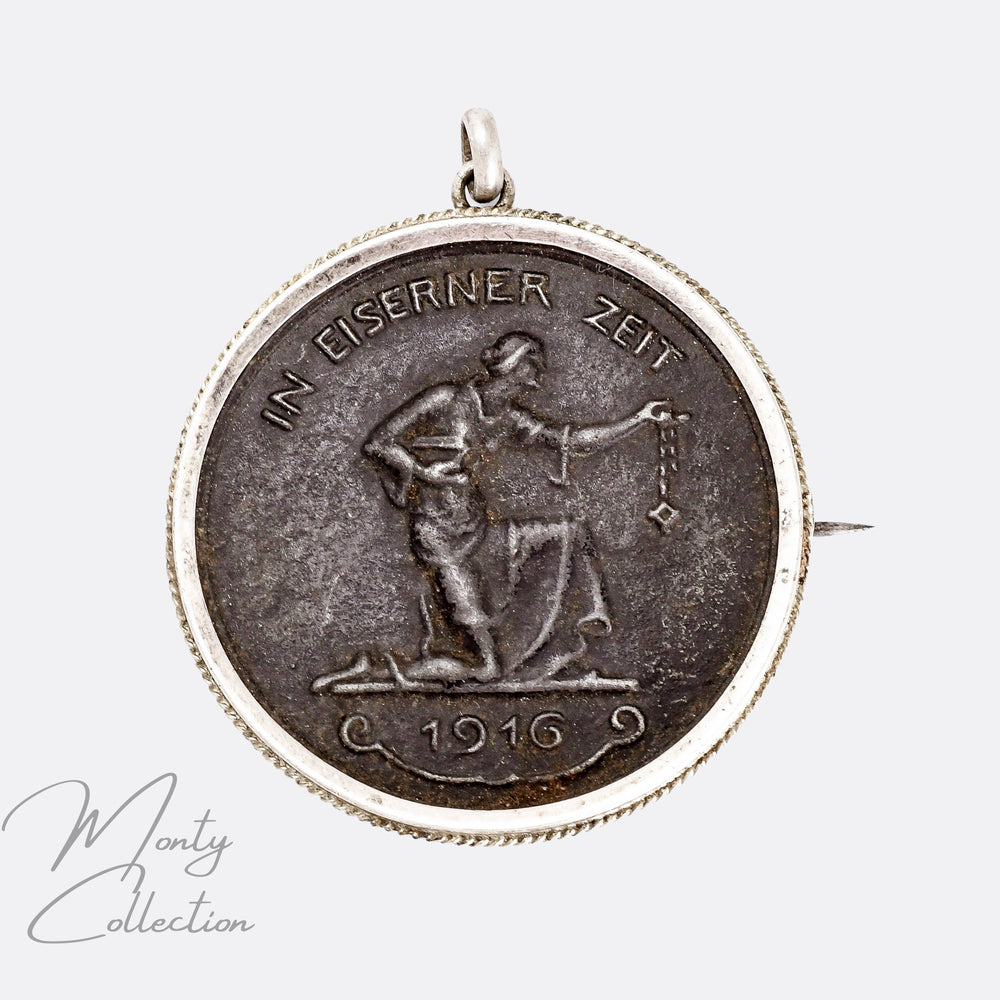WW1 Gold For Iron Medallion