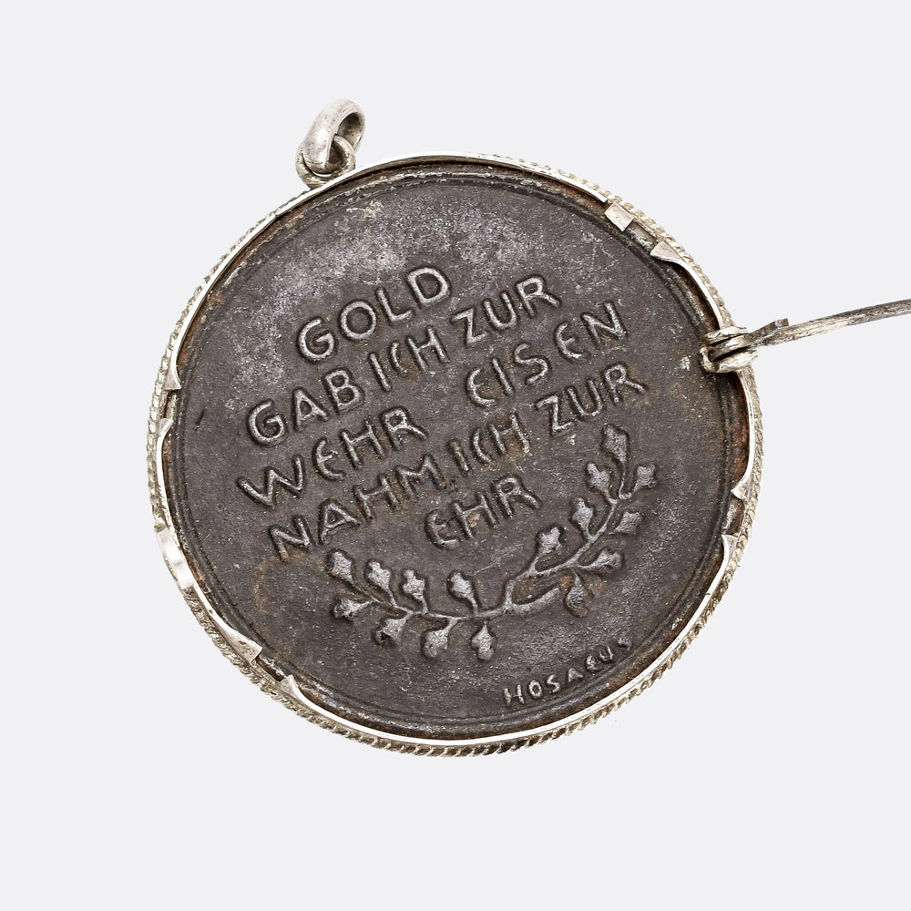 WW1 Gold For Iron Medallion