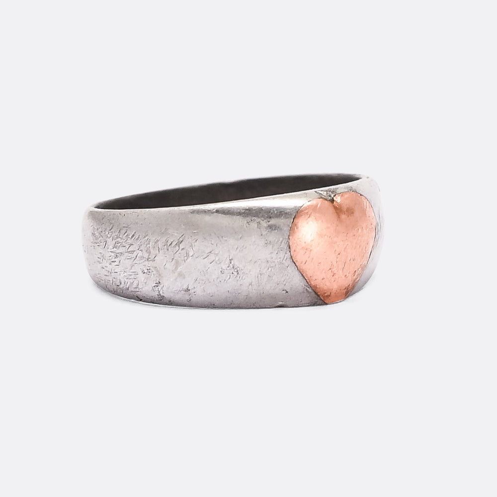 WW1 Trench Art Heart Ring