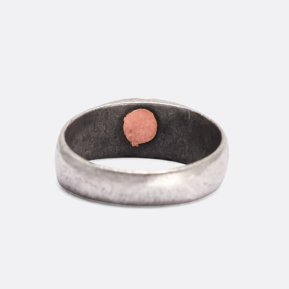 WW1 Trench Art Heart Ring
